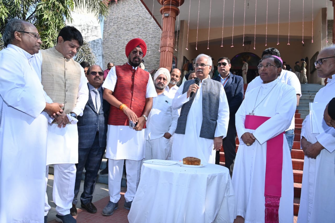 Jesus Christ gave us the message of Love, Harmony and Brotherhood to defeat violence, hatred, envy and grief: Mr Bhupesh Baghel