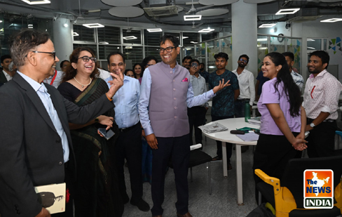  16th Finance Commission of India delegation visits Nalanda Parisar Library late on Thursday