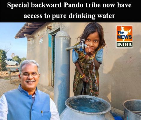 Special backward Pando tribe now have access to pure drinking water