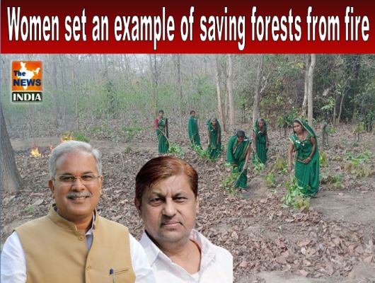 Women set an example of saving forests from fire