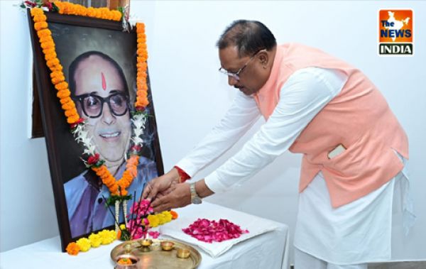  Chief Minister Shri Vishnu Deo Sai paid tribute to Late Shri Kushabhau Thakre on his birth anniversary