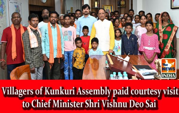  Villagers of Kunkuri Assembly paid courtesy visit to Chief Minister Shri Vishnu Deo Sai