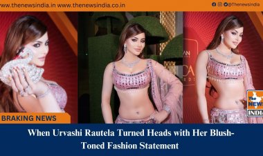 When Urvashi Rautela Turned Heads with Her Blush-Toned Fashion Statement 
