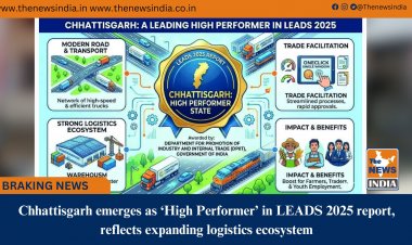 Chhattisgarh emerges as ‘High Performer’ in LEADS 2025 report, reflects expanding logistics ecosystem