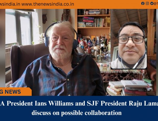 FPA President Ians Williams and SJF President Raju Lama  discuss on possible collaboration 