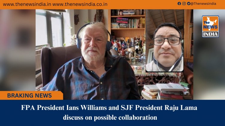 FPA President Ians Williams and SJF President Raju Lama  discuss on possible collaboration 