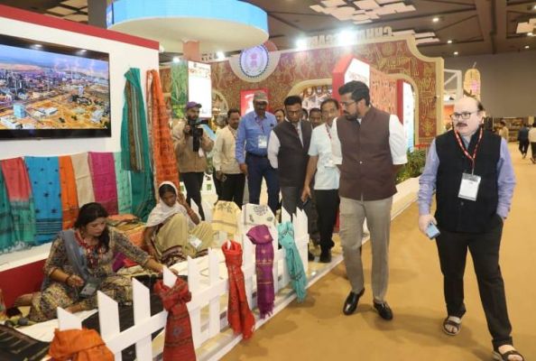 Chhattisgarh Pavilion in Pragati Maidan is witnessing a surge in footfall of businesspersons and executives