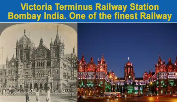 Victoria Terminus Railway Station Bombay India. One of the finest Railway Station in Asia