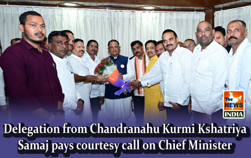Delegation from Chandranahu Kurmi Kshatriya Samaj pays courtesy call on Chief Minister