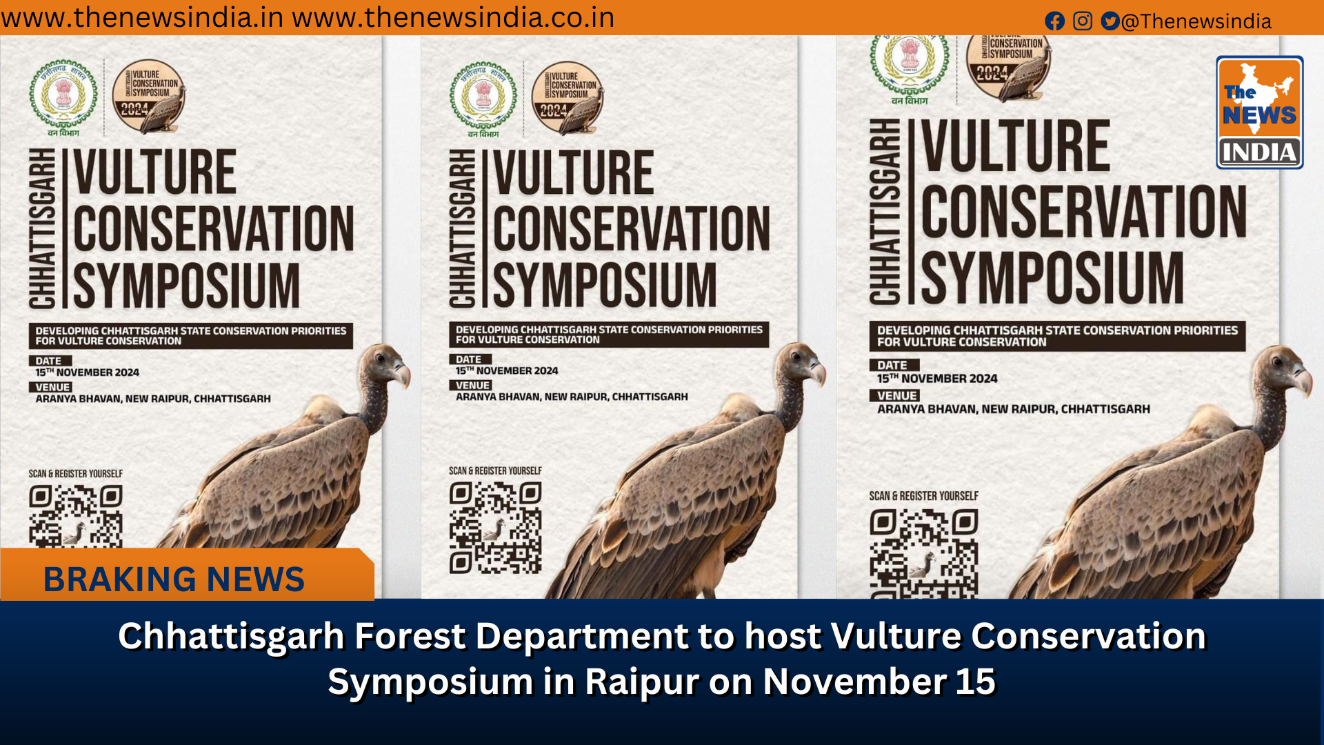 Chhattisgarh Forest Department to host Vulture Conservation Symposium in Raipur on November 15