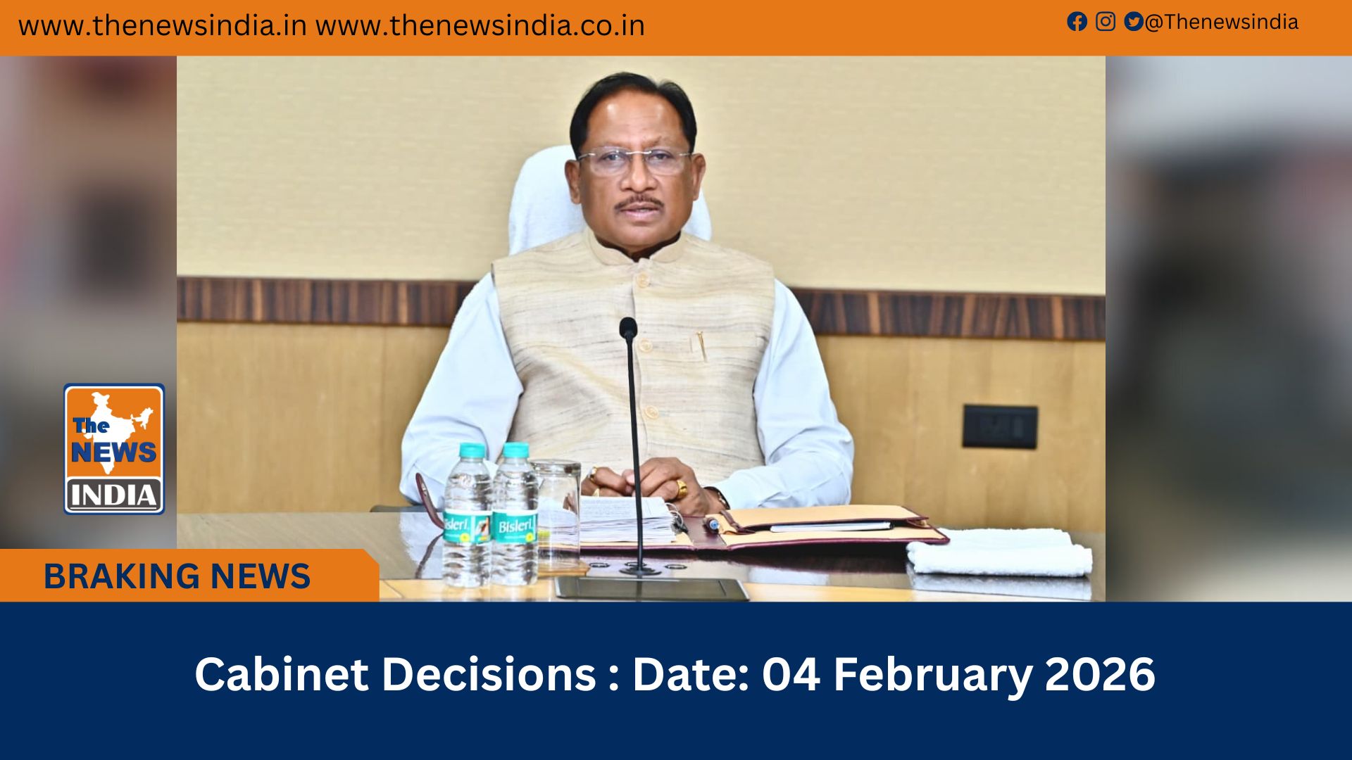  Cabinet Decisions : Date: 04 February 2026