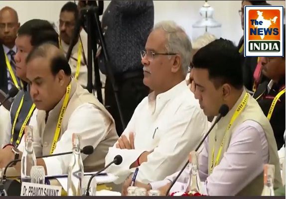 Chhattisgarh Chief Minister Bhupesh Baghel attends 7th Governing Council meeting of NITI Aayog.