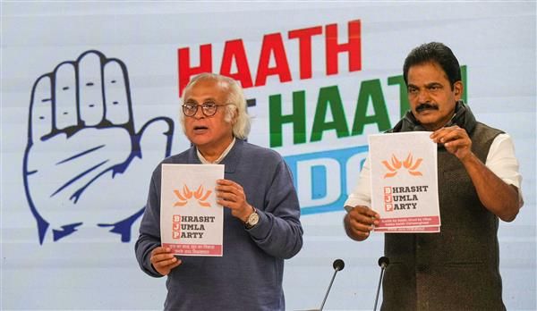 Cong releases 'charge sheet' against Modi govt, calls BJP 'Bhrasht Jumla Party'