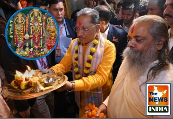  Chief Minister Shri Vishnu Deo Sai visited Ram-Darbar at Dudhadhari Math on the occasion of 'Shri Ramlala Praan Pratishtha'