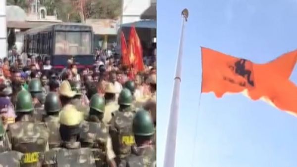  Karnataka: Controversy escalates over removal of Hanuman flag, heavy police force deployed in Keragodu, Mandya
