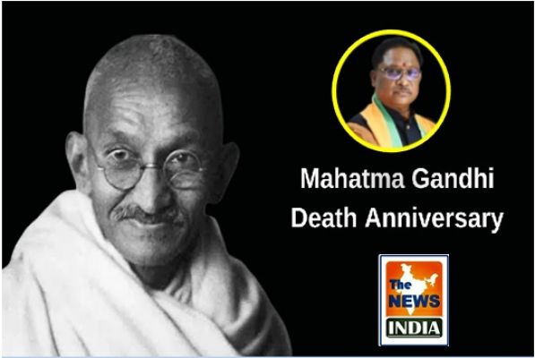  Chief Minister Shri Vishnu Deo Sai pays tribute to Father of the Nation, Mahatma Gandhi, on his death anniversary