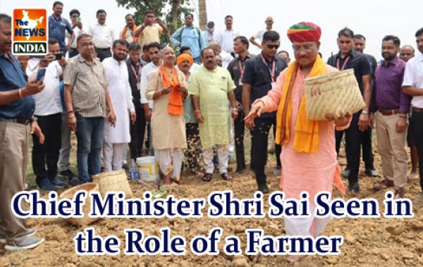 Chief Minister Shri Sai Seen in the Role of a Farmer