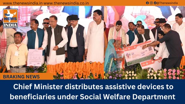  Chief Minister distributes assistive devices to beneficiaries under Social Welfare Department
