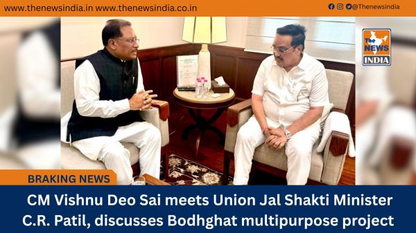  CM Vishnu Deo Sai meets Union Jal Shakti Minister C.R. Patil, discusses Bodhghat multipurpose project