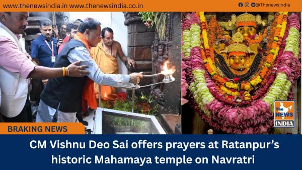  CM Vishnu Deo Sai offers prayers at Ratanpur’s historic Mahamaya temple on Navratri